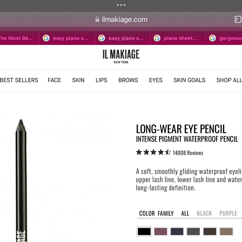 IL MAKIAGE Long-Wear Eye Pencil - Black